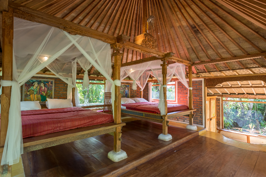 Traditional two bed bungalow - ©Prana Dewi Mountain Resort