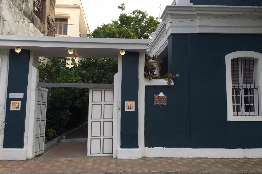 The entrance