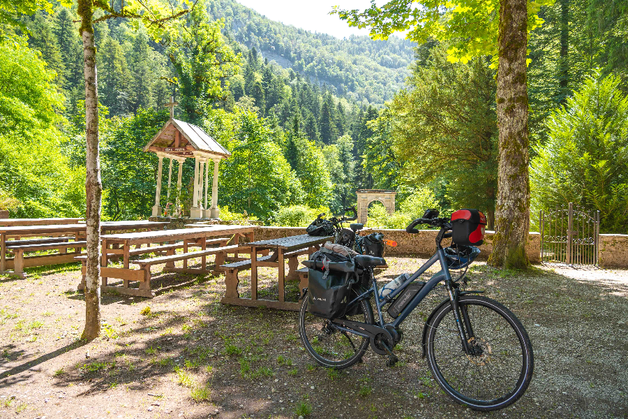 Etape de charme pour les randonneurs à vélo