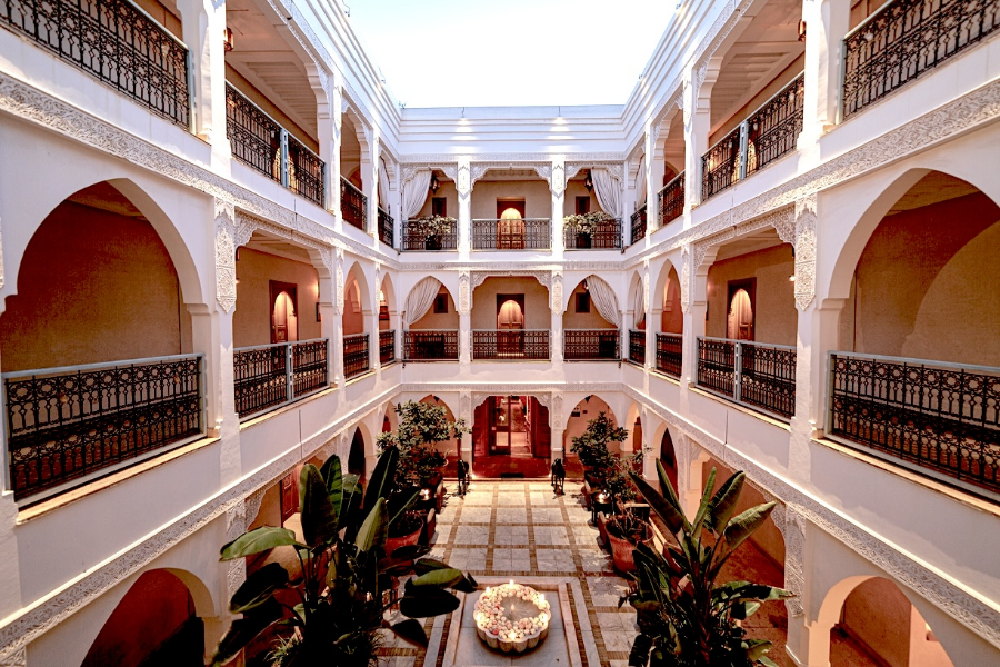 Riad Villa Blanche patio