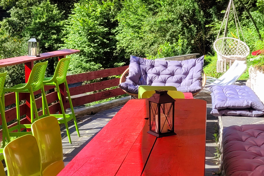 Terrasse chez Chambre d'Hôtes Les Ruisseaux - ©Chambre d'Hôtes Les Ruisseaux