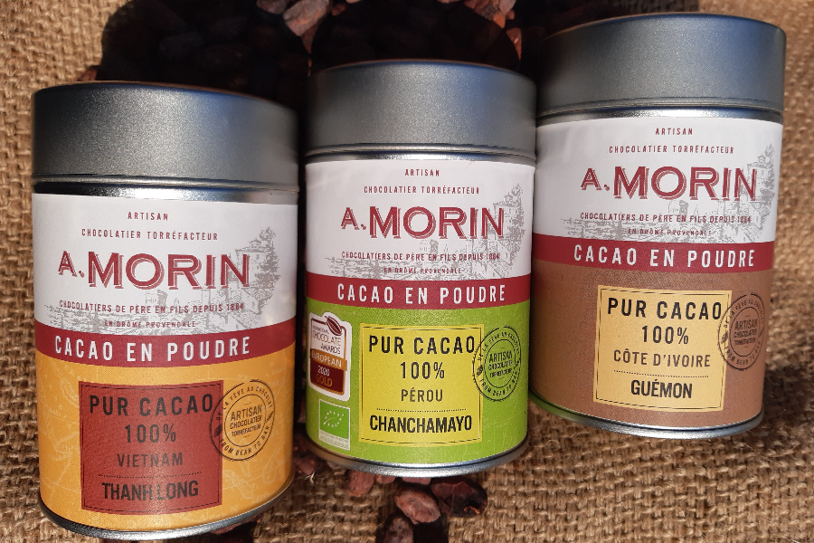 poudre de cacao Pure Origine - ©Chocolaterie A. Morin
