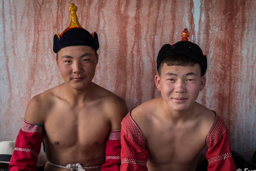 Wrestlers at Naadam Festival, Mongolia - ©Goyo Travel