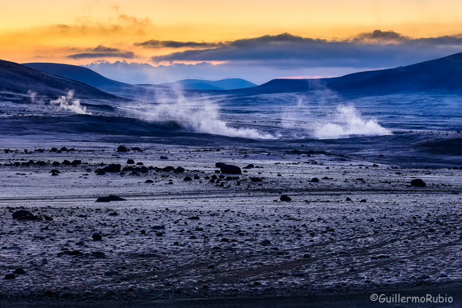 Geiser Sol de mañana Salar Sud Lipez Bolivie - ©Guillermo Rubio Mundo Quechua