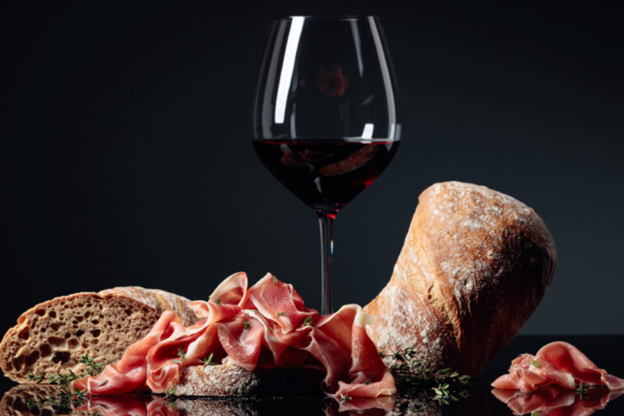jambon porc noir de bigorre tranché la ferme vignecoise AOP Porc Noir de Bigorre St Lary Vignec