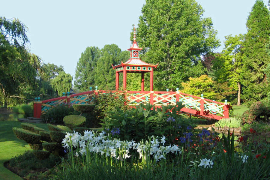 Pont Chinois - Parc floral d'Apremont - ©S.H.A.P